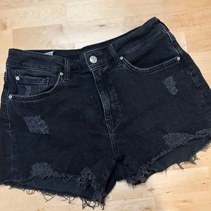 MAVI | distressed black shorts